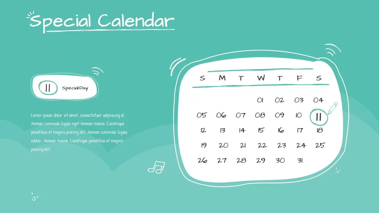 special calendar