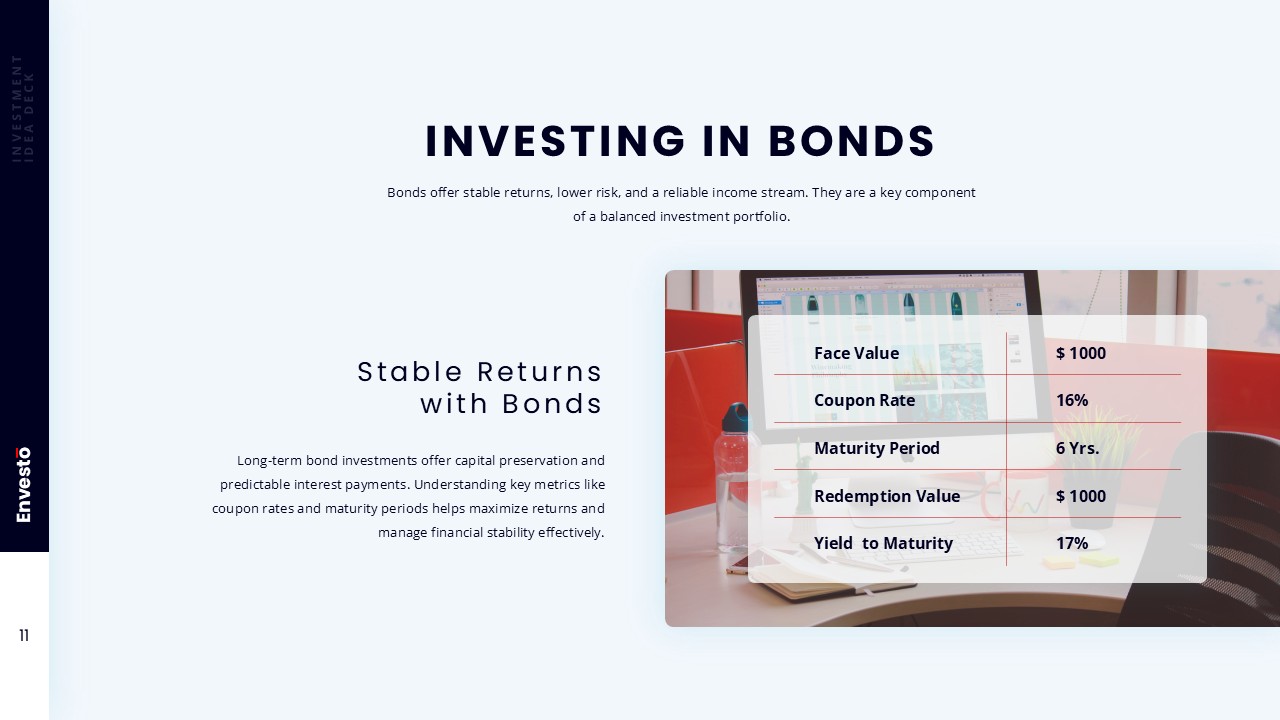 Investment Presentation Template bonds