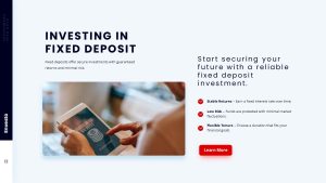 Investment Presentation Template fixed deposit