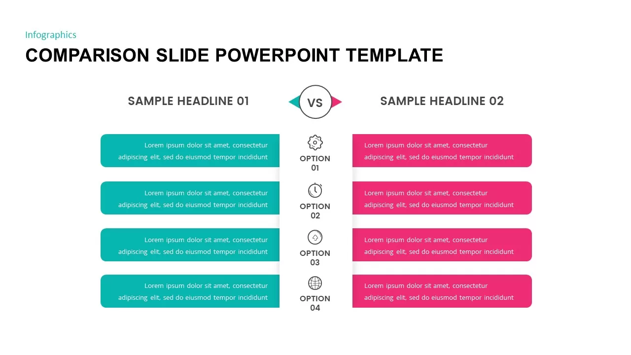 comparison slide powerpoint template
