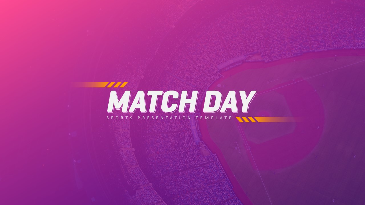 Matchday Sports Presentation Template Slidebazaar