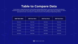 Free Medical Healthcare PowerPoint Template compare data