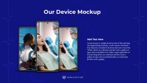 Free Medical Healthcare PowerPoint Template device mockup