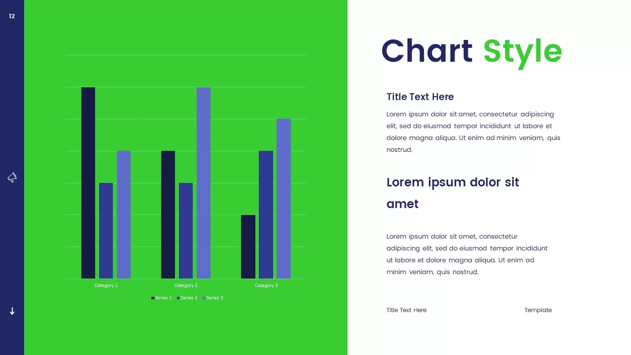 chart style template for free marketing agency deck