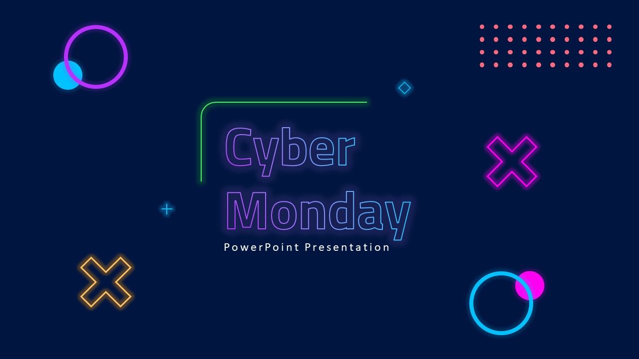 Cyber Monday PowerPoint Template | Slidebazaar