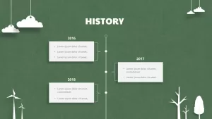 history template for paper tree powerpoint template