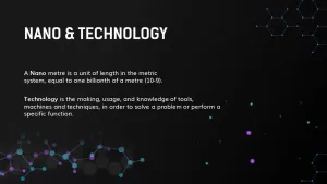 nano &amp; technology powerpoint template