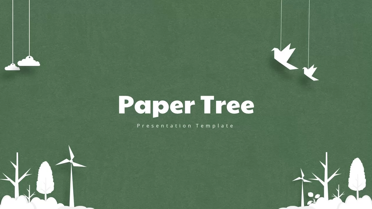 Paper Tree PowerPoint Template