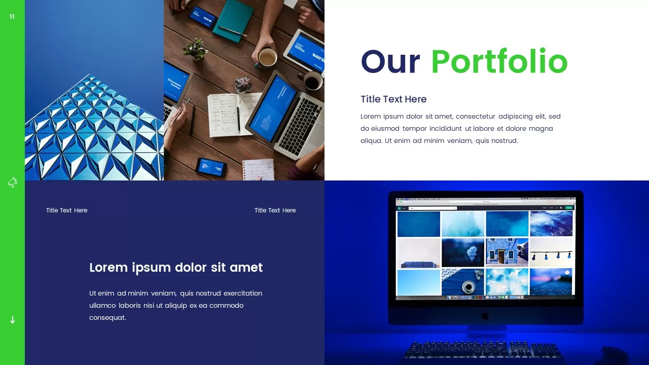 portfolio template for free marketing agency deck