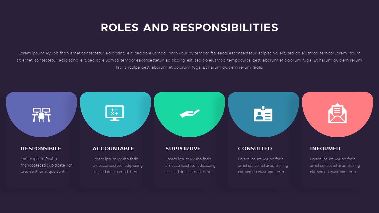 Roles and Responsibility PowerPoint Template