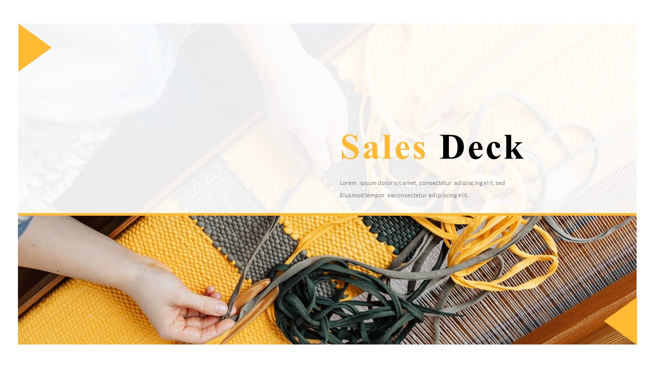 sales deck presentation template