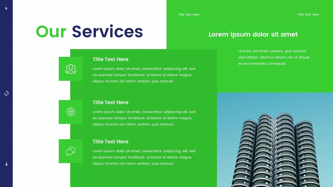 services template for free marketing agency deck