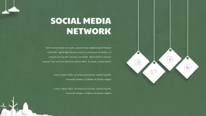 social media template for paper tree powerpoint slide