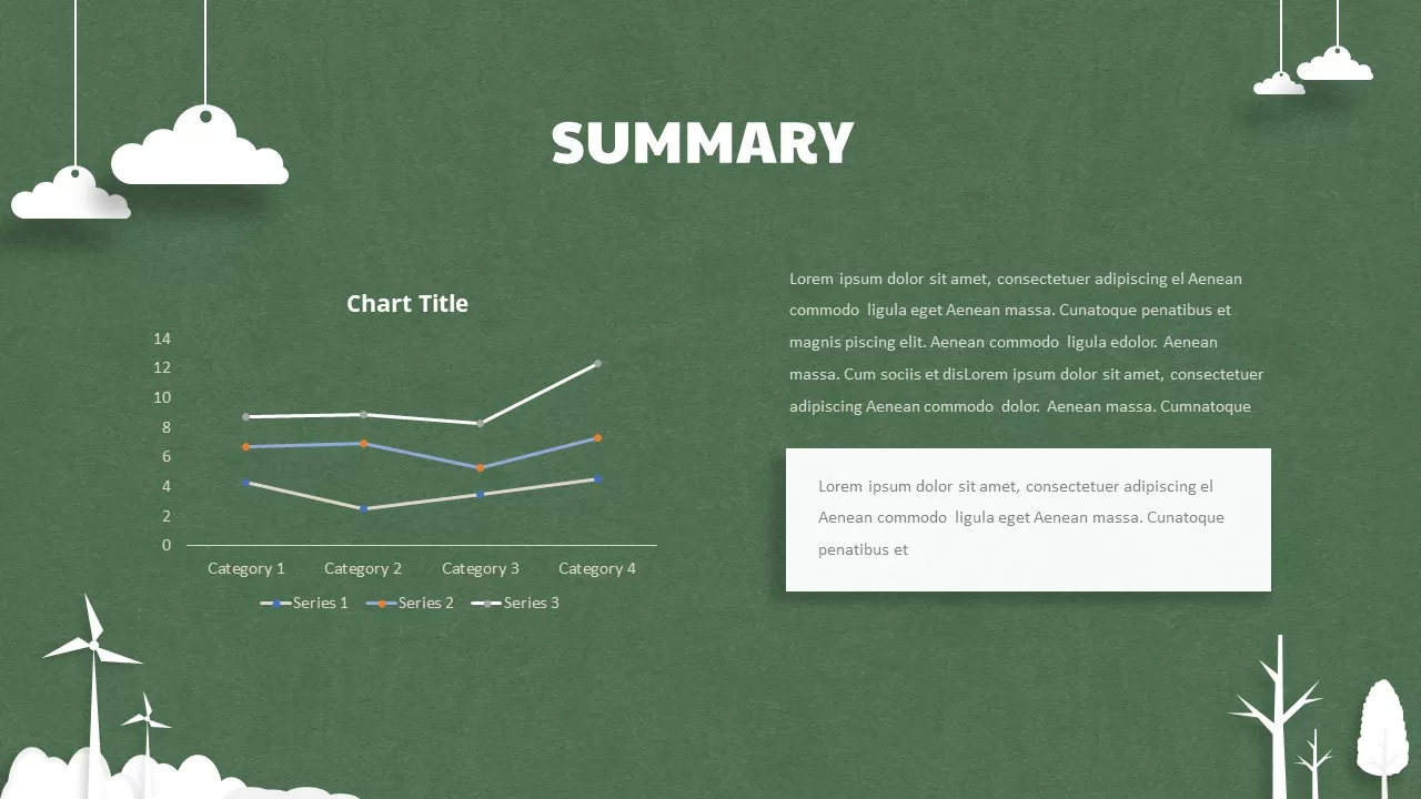 summary template for paper tree ppt