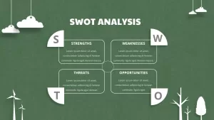 swot analysis template for paper tree ppt