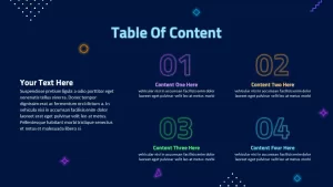 table of content