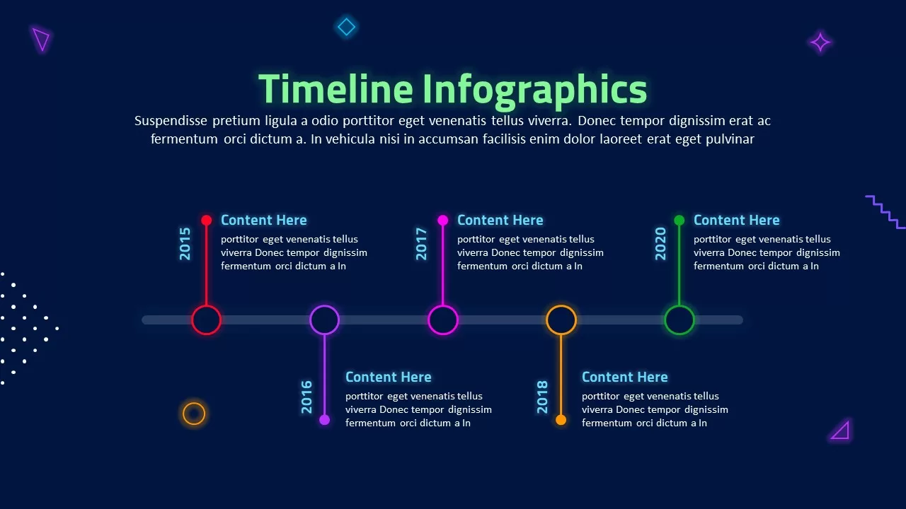 timeline infographic slide