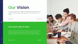 vision template for free marketing agency deck