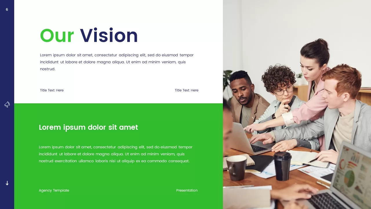 vision template for free marketing agency deck