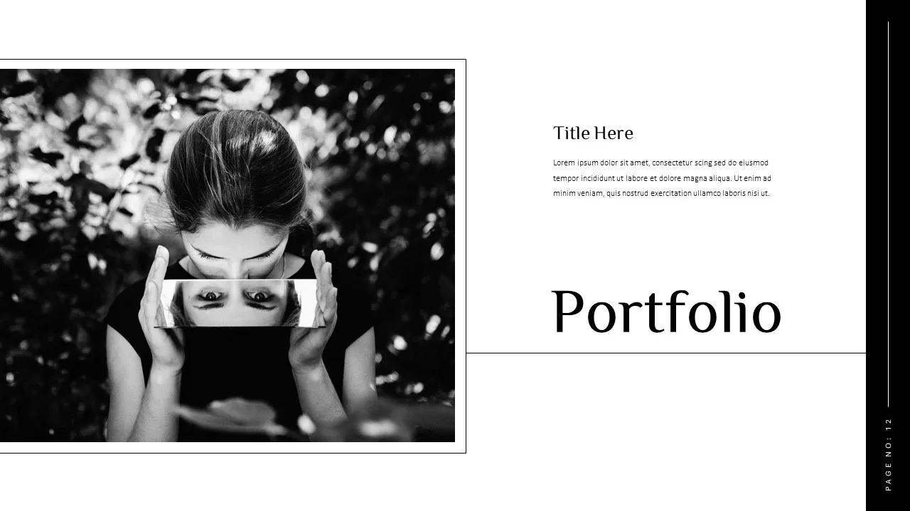 Single image portfolio photography portfolio template