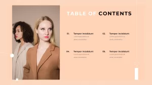 Table of Content Pastel Presentation Template