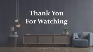 Thank you Furniture Presentation PowerPoint template