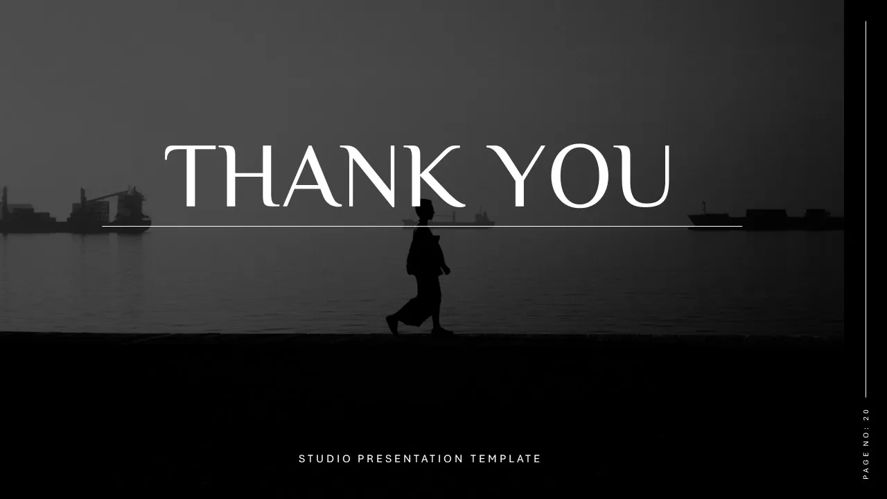 Thank you slide photography portfolio template