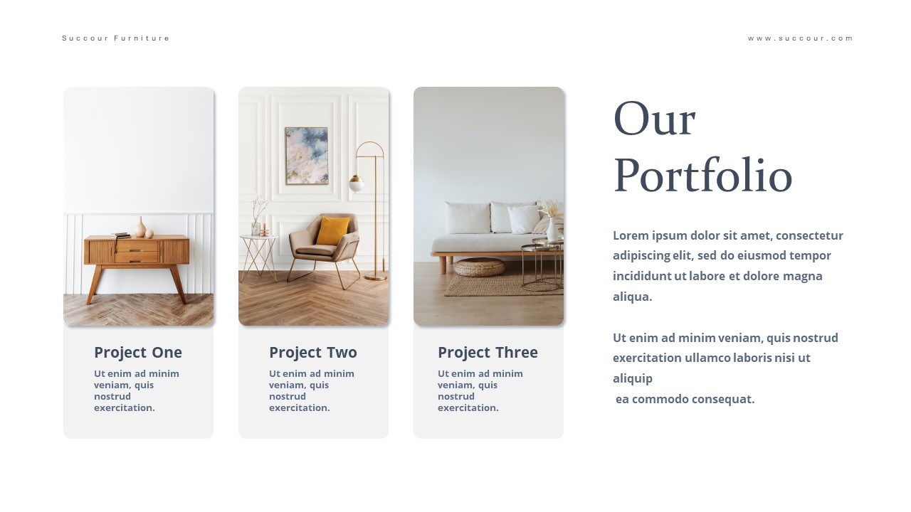 Furniture Presentation PowerPoint Template