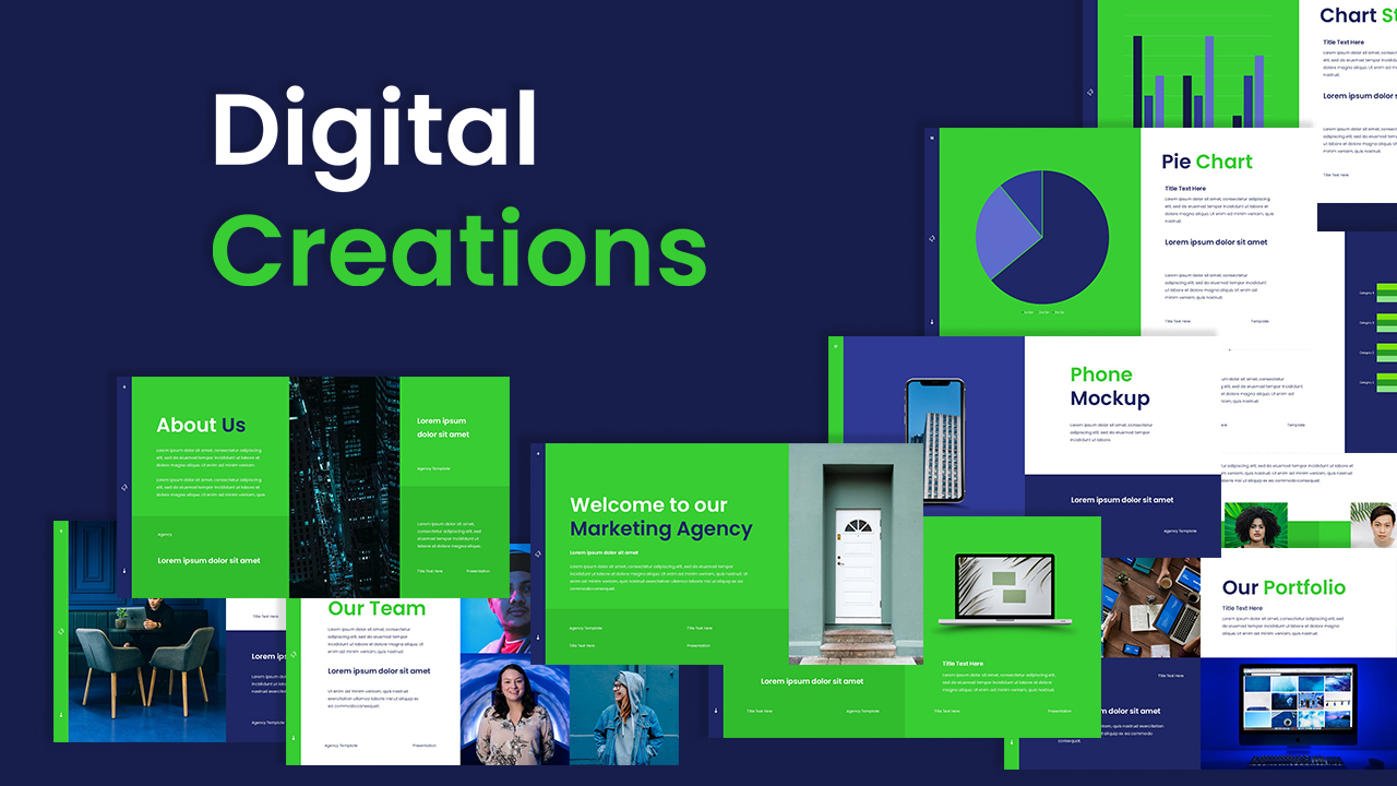 digital creations template for marketing agency deck featured image