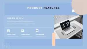 features pastel presentation template