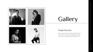 gallery four images photography portfolio template