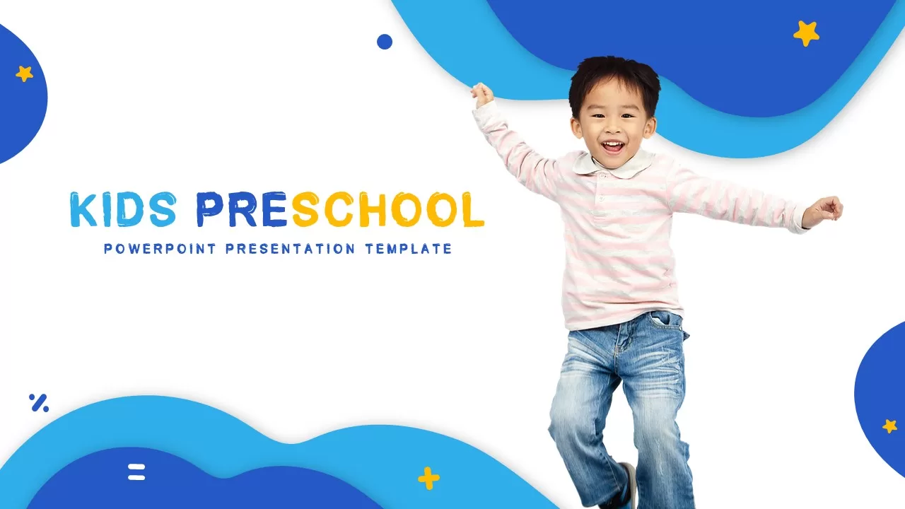  Kids Preschool PowerPoint Presentation Template