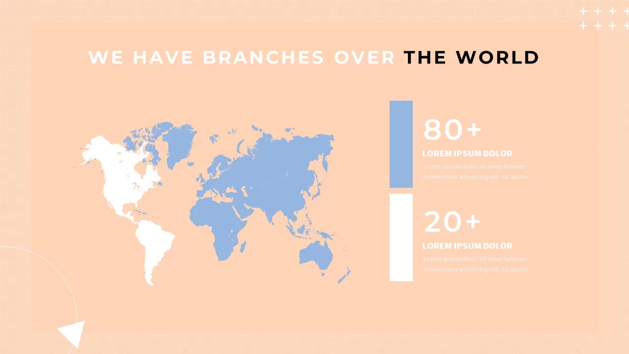 map pastel presentation template