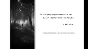 quotes photography portfolio template