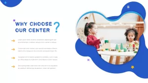 why choose our center template for kids preschool slide