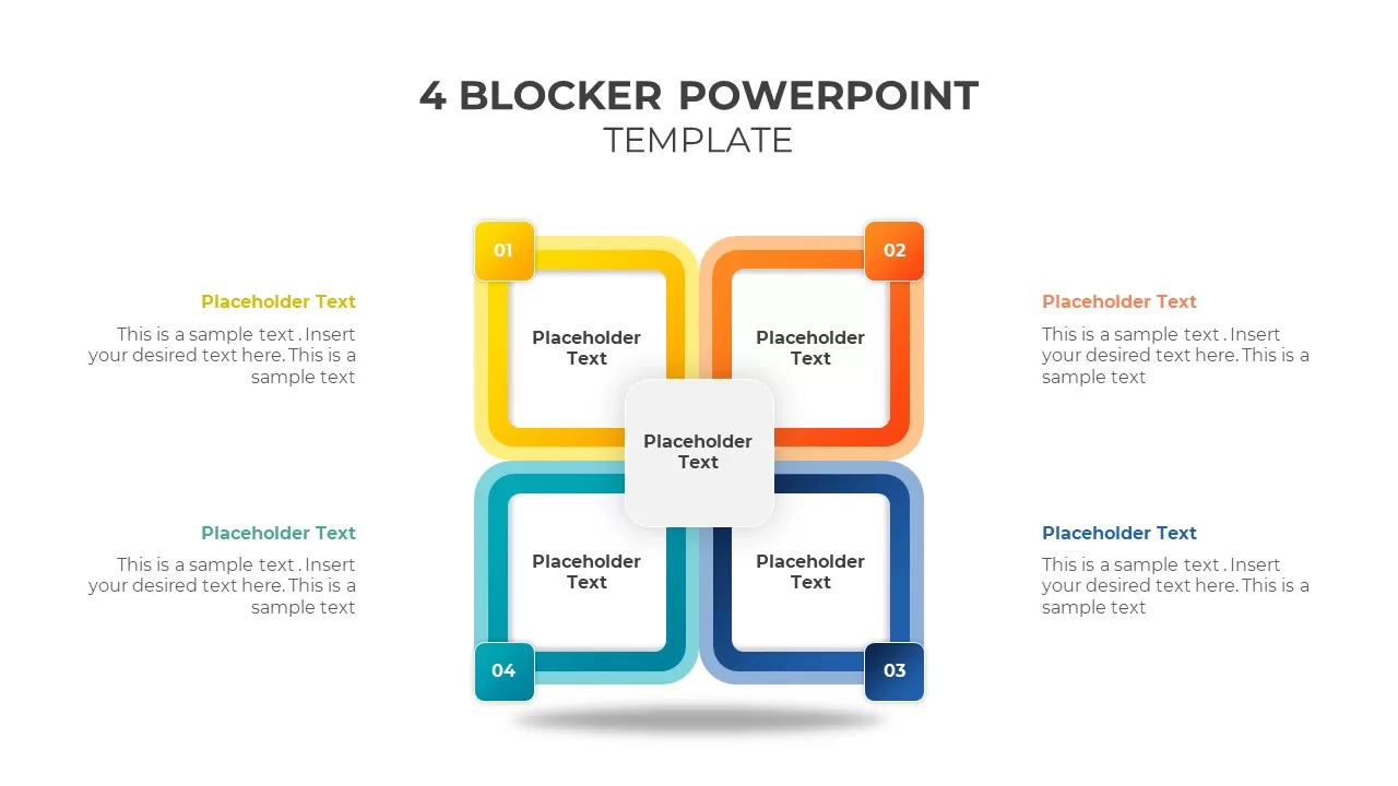 Slideegg Four Blocker Powerpoint Template Block Diagr vrogue co