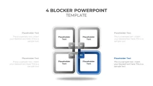 4 blocker ppt template