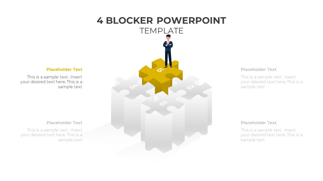 Four Blocker Template SlideBazaar