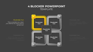 4 blocks slide ppt24 template