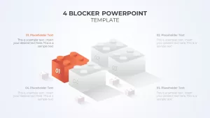 4 blocks slide ppt5 template