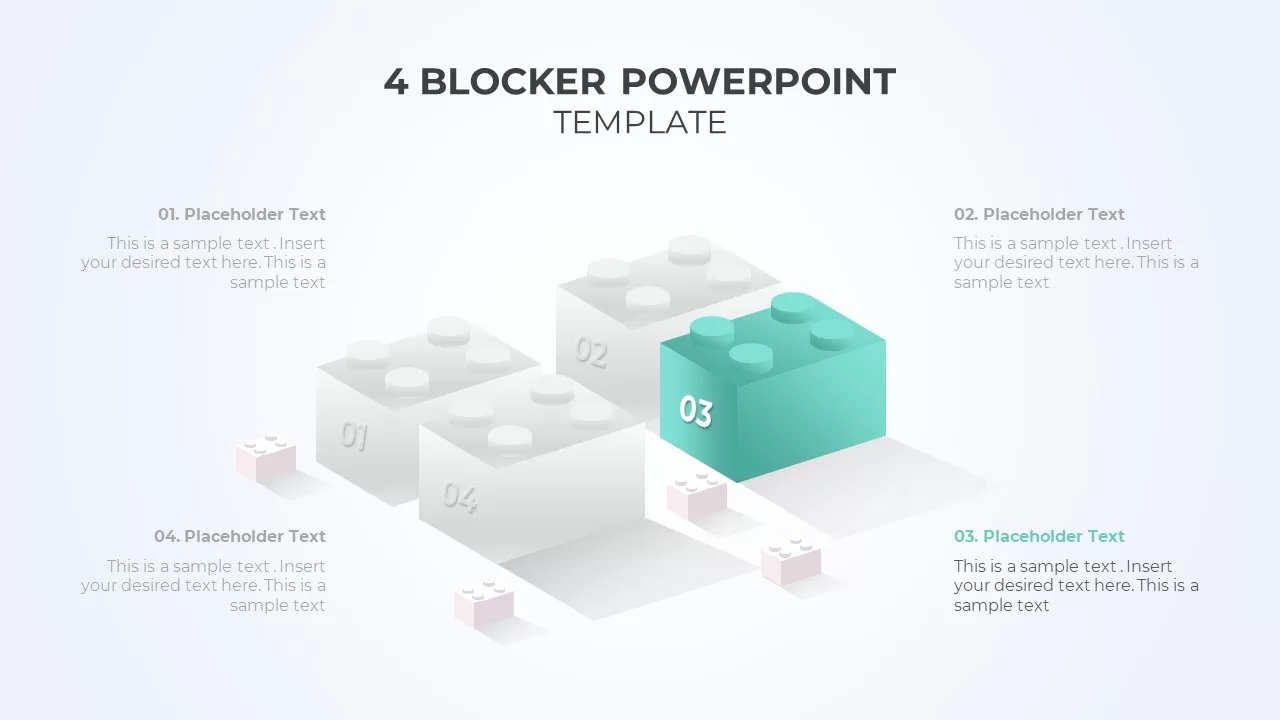 4 blocks slide ppt7 template