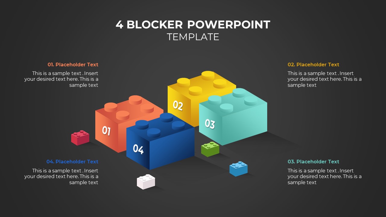 4 Blocker Powerpoint Template