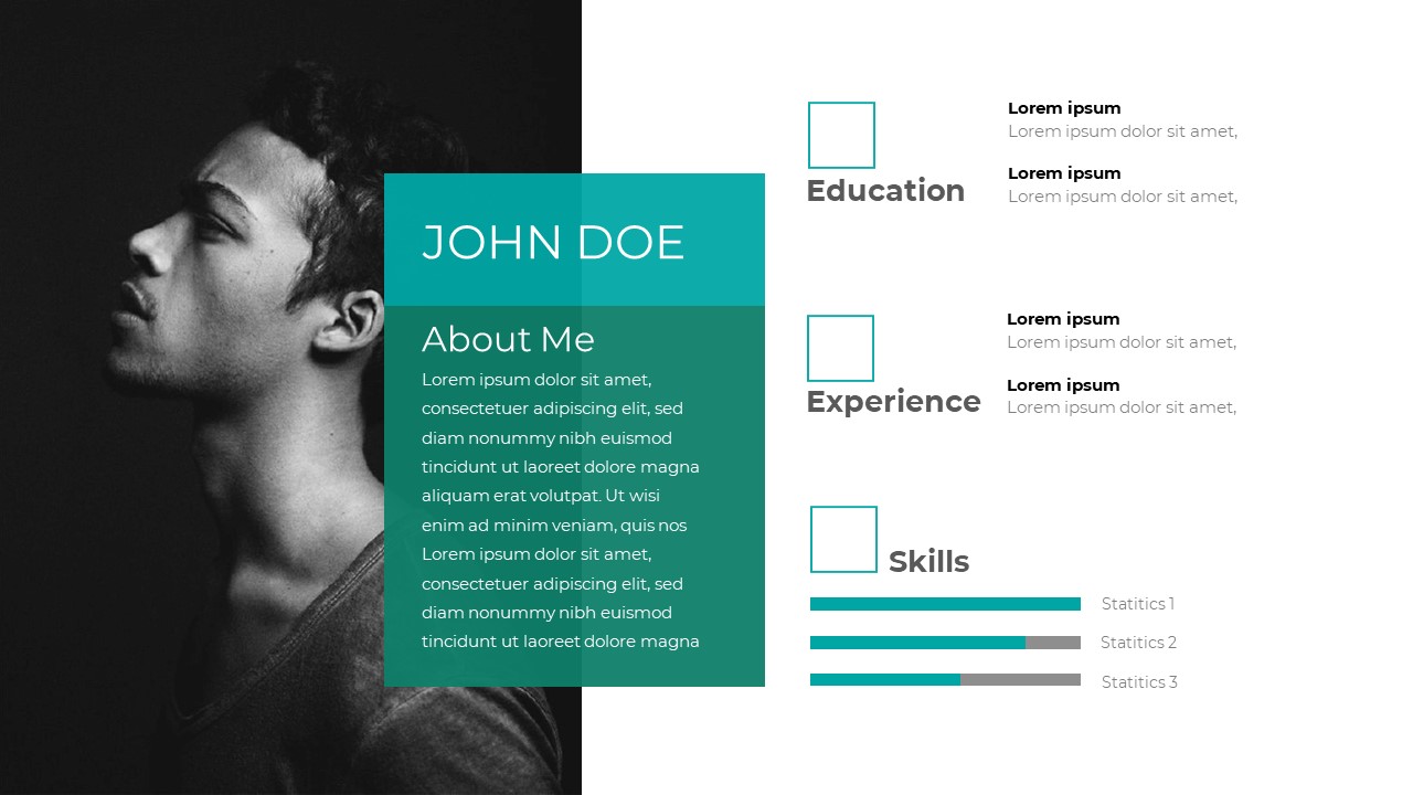 About Me PowerPoint Template to Introduce Yourself Slidebazaar