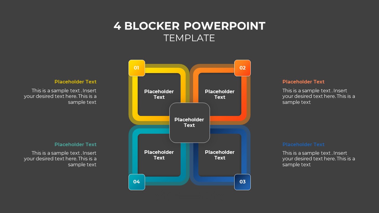 4 Blocker Ppt Template Free Download