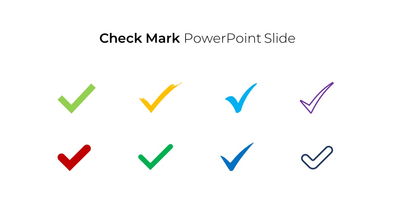 Free PowerPoint Check Mark Template