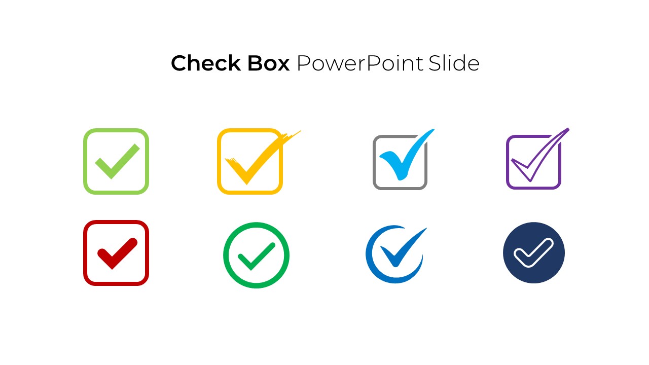 Powerpoint Check Box template