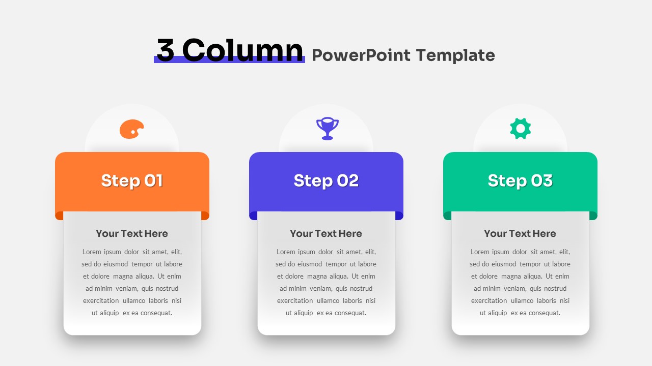 Multiple Column Chart Powerpoint Template Slidebazaar 5730