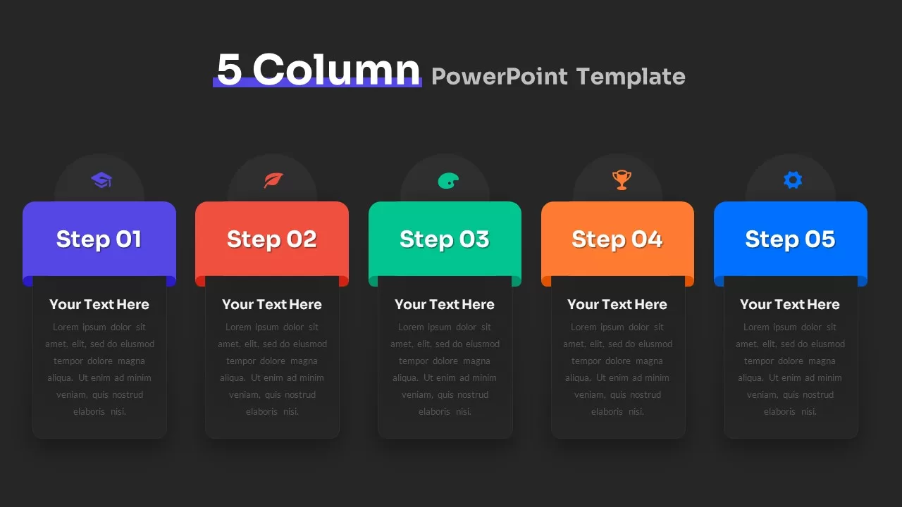 5 column PowerPoint