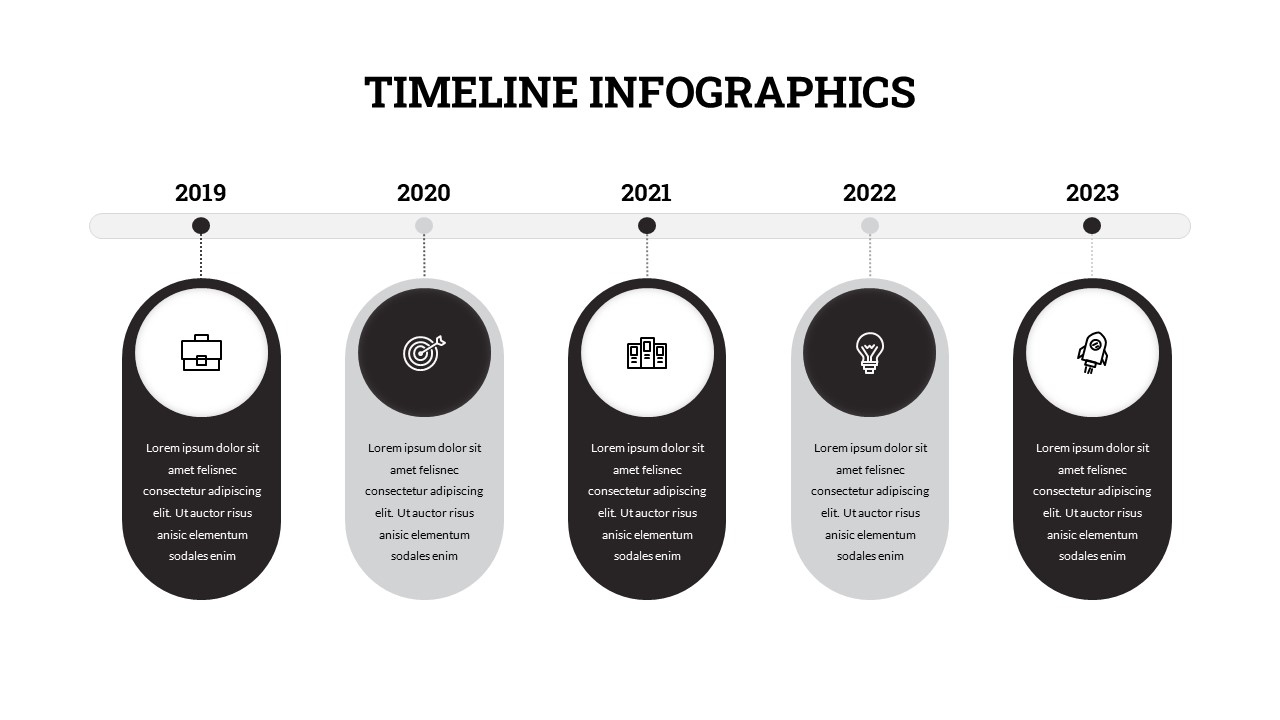 Black and white powerpoint template slidebazaar