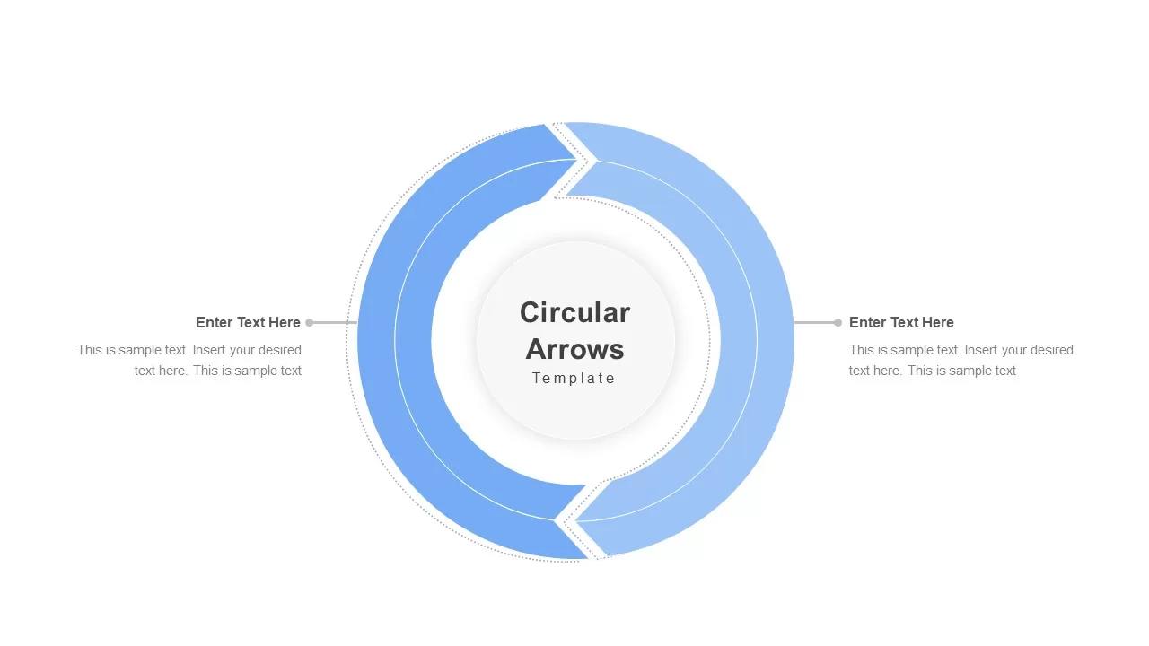 Circular arrow ppt infographic